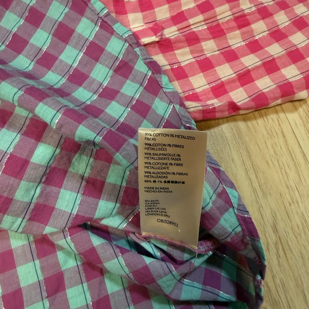 Athropologie Pilcro Gingham Button Down Shirt - Picture 3 of 6